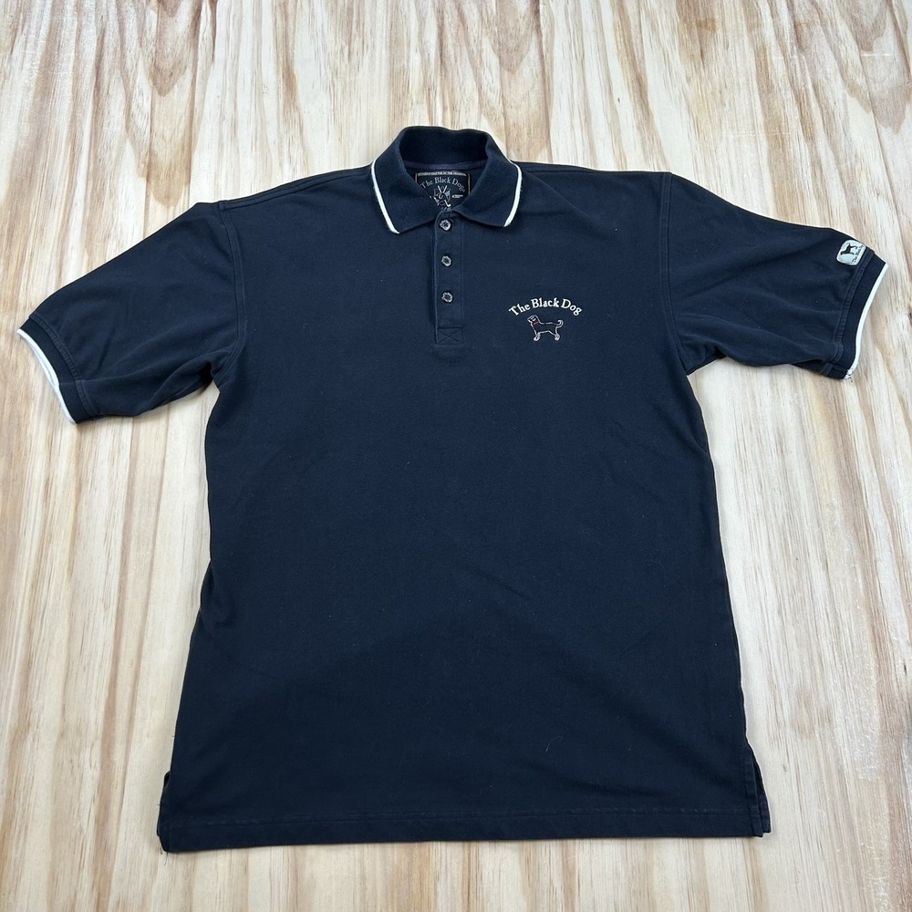 The Black Dog Classic Golf Apparel Men's Short Sleeve Polo Small Golf Shirt